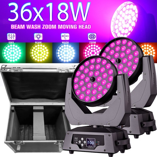 2stk 36x18w led moving head - 2stk,