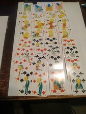 Vintage Original Nutella The Simpsons Mini Skat Karten Springfield - gebraucht