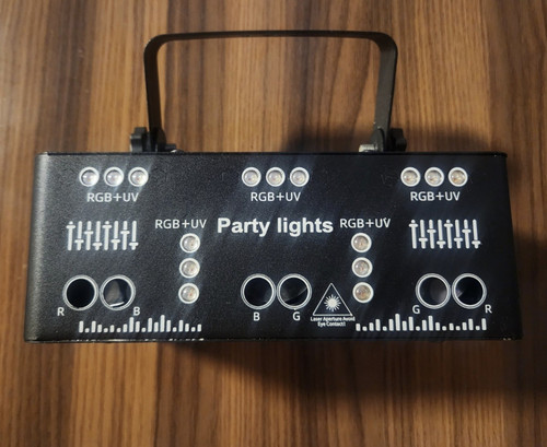 Rgb party effektlicht laser - rgb+uv,