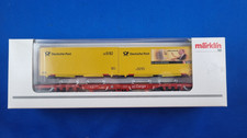 Märklin H0 47708 Postmuseumswagen 2000, Containertragwagen  Cargo unbespielt OVP
