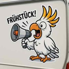 XXL Caravan Sticker Cockatoo