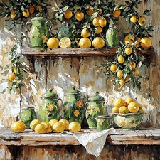 Deko Bild Küche Zitronen