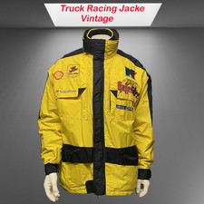 Trucker Racing Jacke Hasseröder Vintage Motorsportjacke mit Werbeträgern Vintage