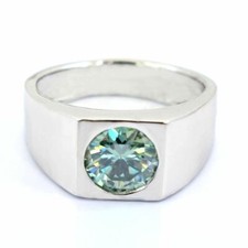 Herren Ring 2.40 Karat Blau