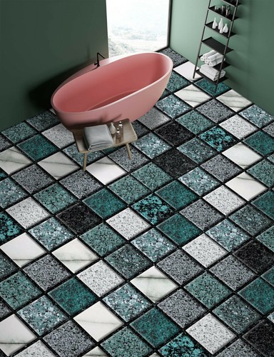 Grünes quadrat 756 - 3d,