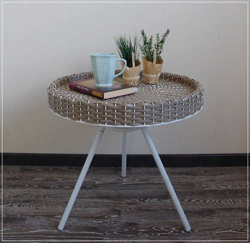 Tisch rund rattan garten - tisch,