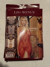 Leg Avenue Sexy Damen Netz Body G String Butterfly Lace Long Dress NEU