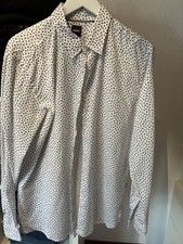 Hugo Boss Hemd Herren Gr L Weiss Slim Fit