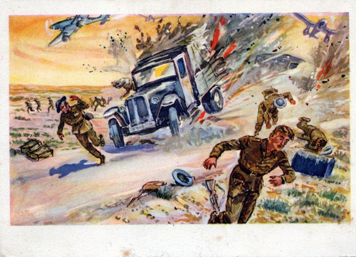 Farbige künstler postkarte - farbige,