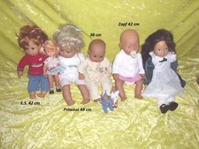 7 verschied. Puppen z.B. Baby Born usw.,1 Maxi Cosi ,Kleidung/Zubehör ,84 Teile