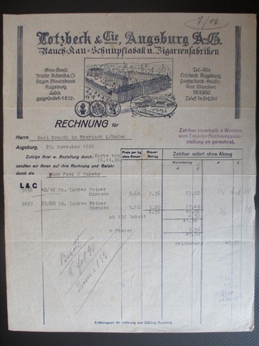 Rechnung rauch - rechnung,