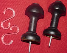 2x (1 Paar) Gardinen Raffhalterung Raffhalter Gardinenhalter Schalhalter Schwarz