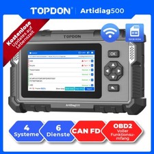 2025 TOPDON ArtiDiag500 2.0 KFZ OBD2 Diagnosegerät Deutsch 6Reset 4System CAN FD
