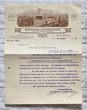 1921 Haendler Natermann Hannover Münden Zacharias Neuhausen Briefkopf Fabrik alt