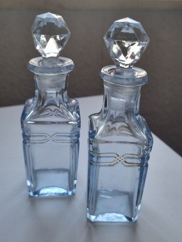 Paar antike glas flakons - antike, /