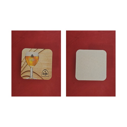 Leffe glas brauerei - leffe, bierdeckel