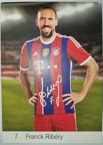Autogrammkarte franck ribery - franck,