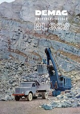 DEMAG BAGGERFABRIK Prospekt UNIVERSAL-BAGGER BL323 Broschüre von 1963 (A401