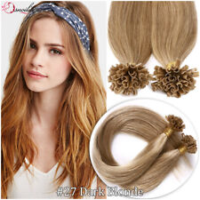 300 Strähnen Keratin Bonding Remy Echthaar Extensions Haarverlängerung Dick 150g