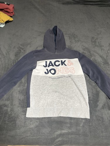 Jack jones hoodie blau grau - &,