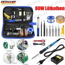 80W Lötkolben Set Lötset Lötstation Schweißen Entlöten werkzeuge Soldering Kit