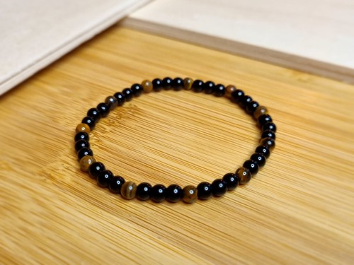 4mm onyx armband mit - 4mm,