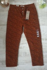 Levis Vintage Damen Cord Hose Stoffhose Cordhose braun Knopfleiste W31/L28 NEU