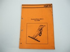 Agria 3300 Wiesenmäher Ersatzteilliste Ersatzteilkatalog 1976
