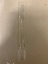 Alter , originaler Glaszylinder  für Petroleumlampe , H= 24,8 cm ,Ø unten 38 mm 