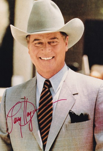 Larry hagman originalautogramm - larry,