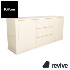Poliform Holz Sideboard Creme Weiß