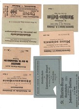 18839- Alte Eintrittskarten Nikolaikirche Flensburg & Chorverein Euterpe 1925