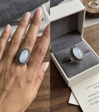 Handgefertigter Mondstein Ring