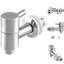 304 Edelstahl Getränkespender Zapfhahn, Zapfhahn Ersatzzapfen für Bierfass We...