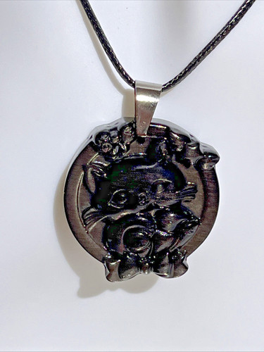 Großer silberner obsidian - großer,