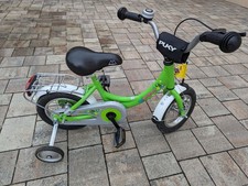 Kinderfahrrad von Puki mit Stützrädern und Schiebestange