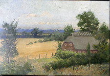 :ÖLGEMÄLDE BAUERNHAUS AN DER