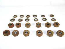 12x Radmuttern M18x2,5mm SW27 +Federring konisch von hinten Fendt Dieselross F12