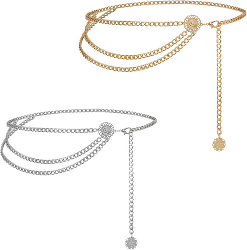 Bauchkette gold stücke - bauchkette, 2