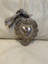 Herz Silberfarben Dekorativ Wandschmuck