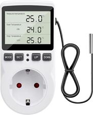 Temperaturregler Steckdose 230V Temperaturschalter Digital Thermostat Steckdose.