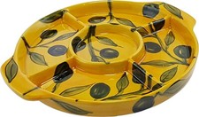 5 Fächer Tapas Servierschale 21 cm traditionelle spanische Handarbeit Keramik