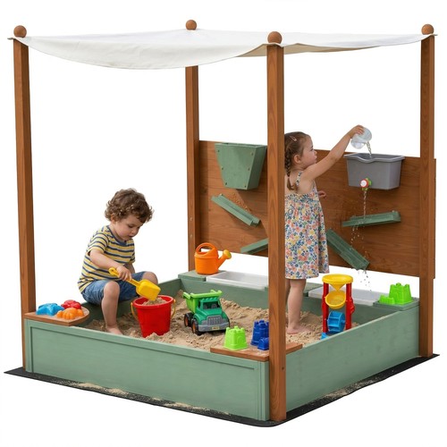 Sandkasten mit dach 116 x - sandkasten,