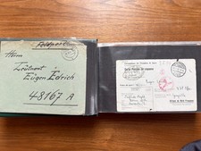 Ordner 90 Belege Feldpost 2.WK / 1.WK / Kriegsgefangenen-Post