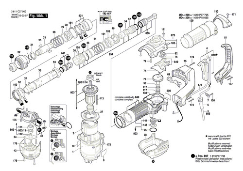 Bosch ersatzteile für gsh - bosch, 5