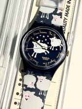 Vintage Swatch  Gent  GN 150 Black Sheep Neu + ungetragen + Box