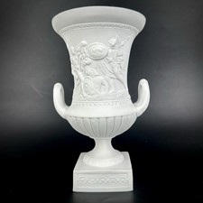 Porzellanmanufaktur Plaue Thüringen Bisquitporzellan Vase Amphore Henkelvase