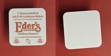 Eder's Brauereihoffest 1999 Großostheim Brauerei Bierdeckel Bier