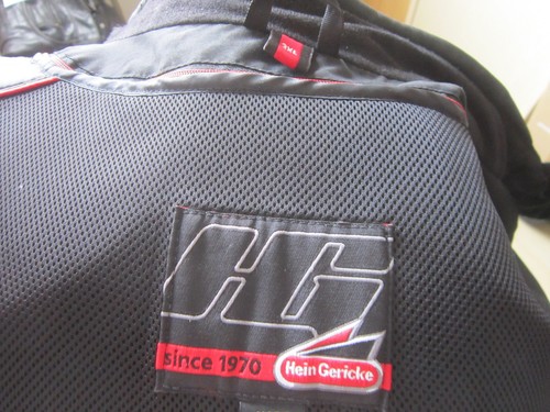 Motorradjacke silber schwarz - /,