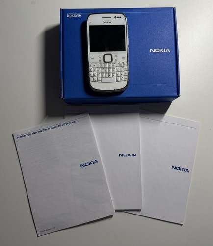 Nokia weiß handy - e6-00,